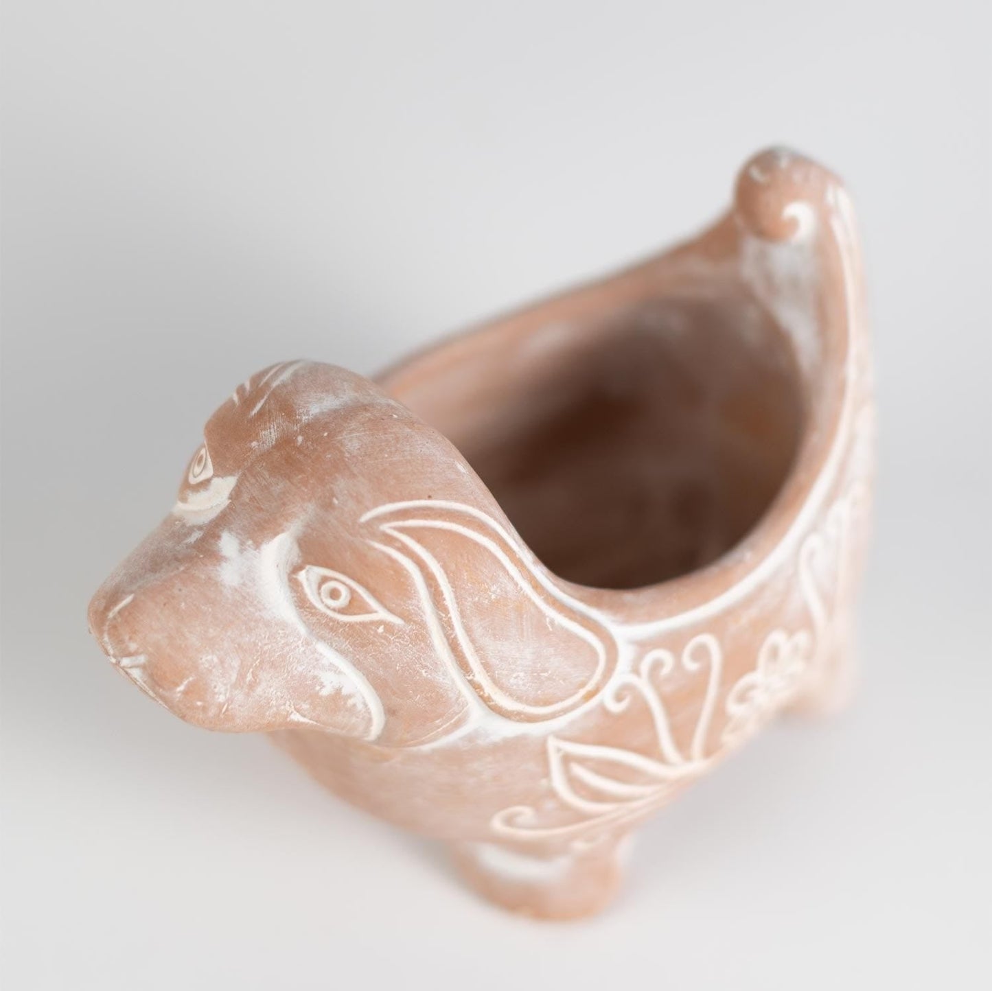 Terracotta Dog Planter